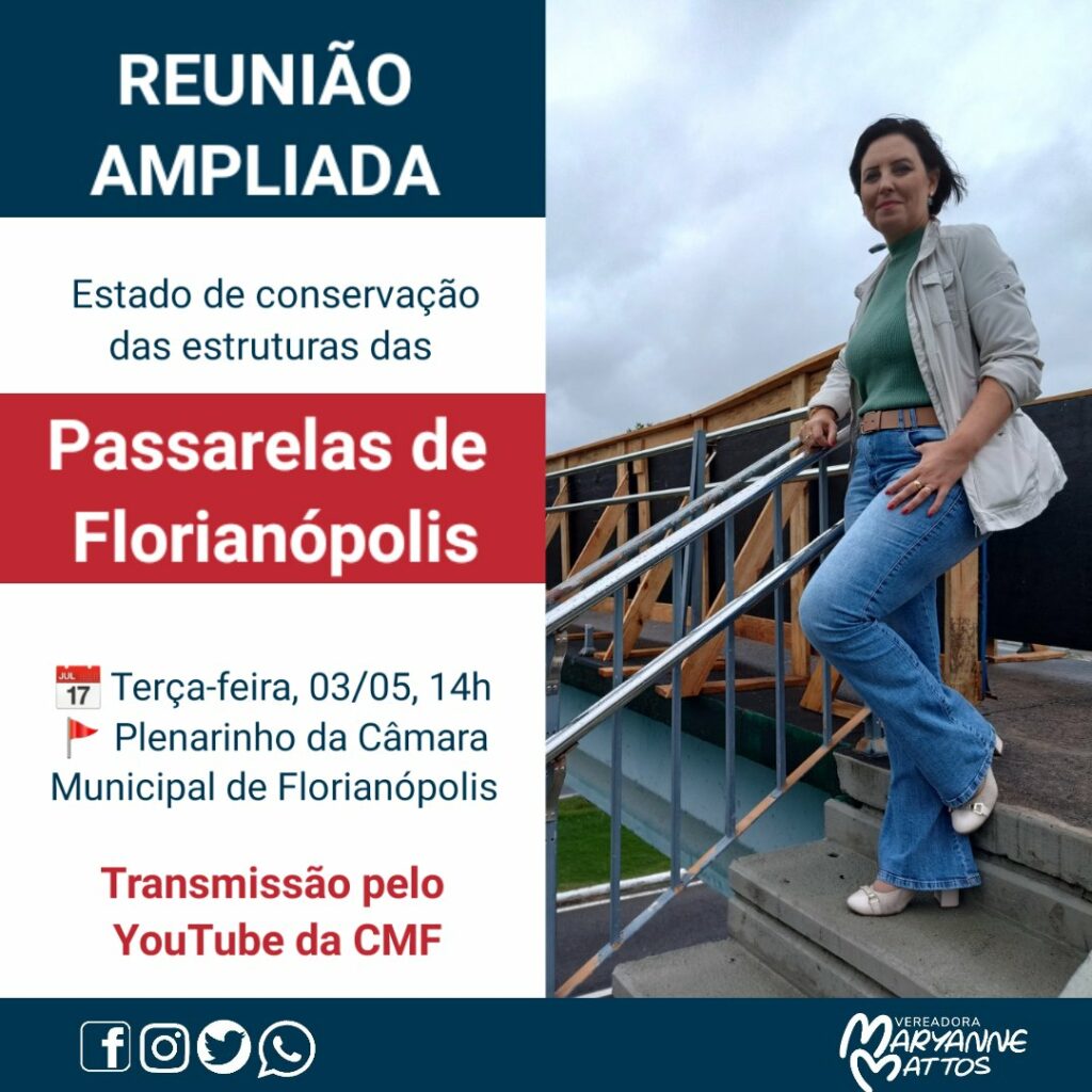 Reunião Ampliada: estado de conservação das estruturas das Passarelas de Florianópolis